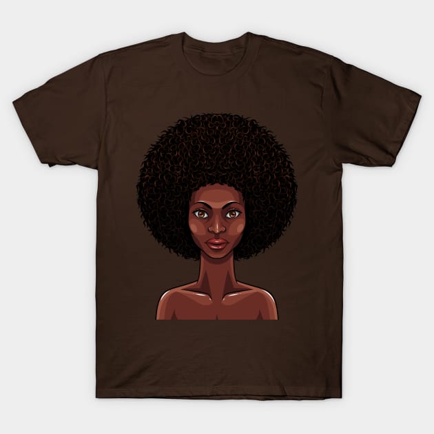 beauty african women T-Shirt by irvanelist